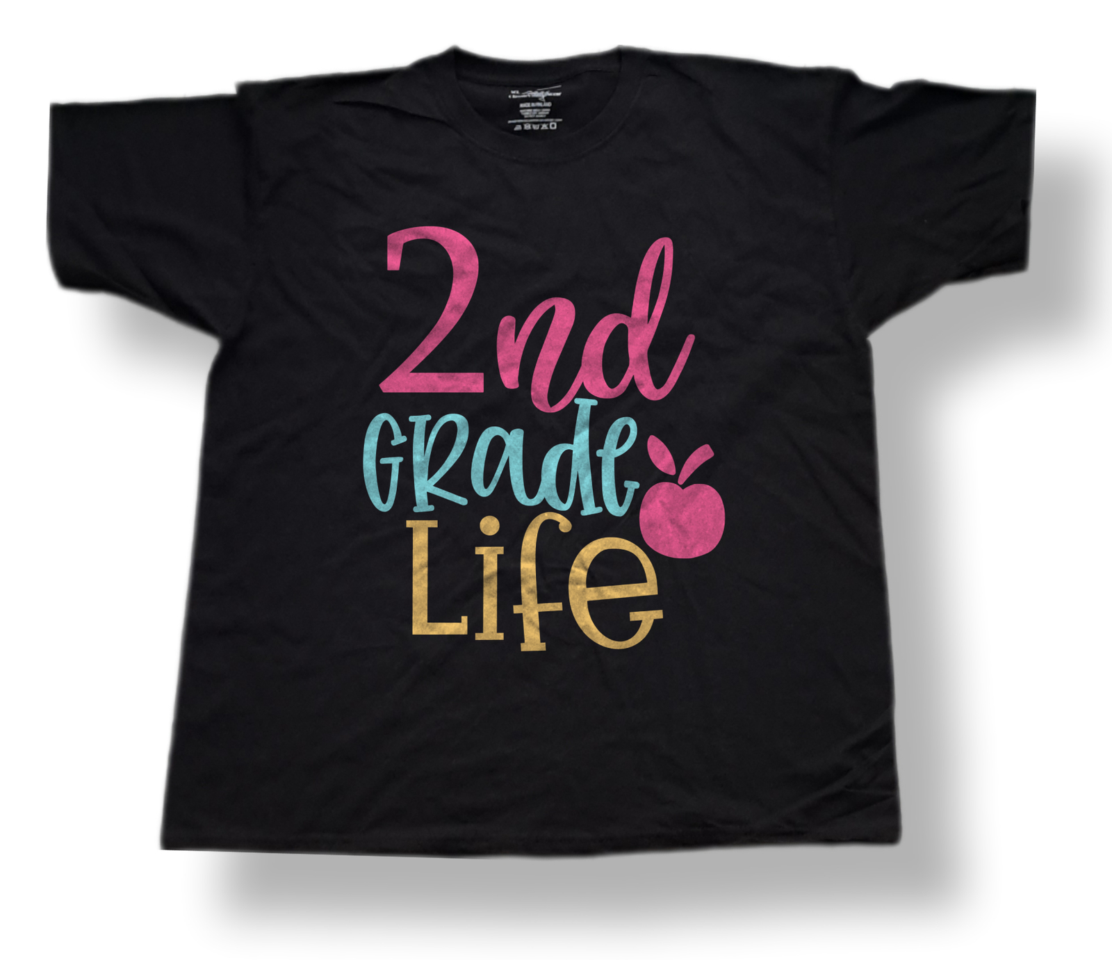 2Nd Grade Design - Graphic Design - Black T-shirt - ClassicVintageWear